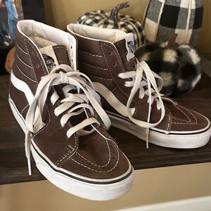 Vans Chocolate Brown High-Top Sneakers